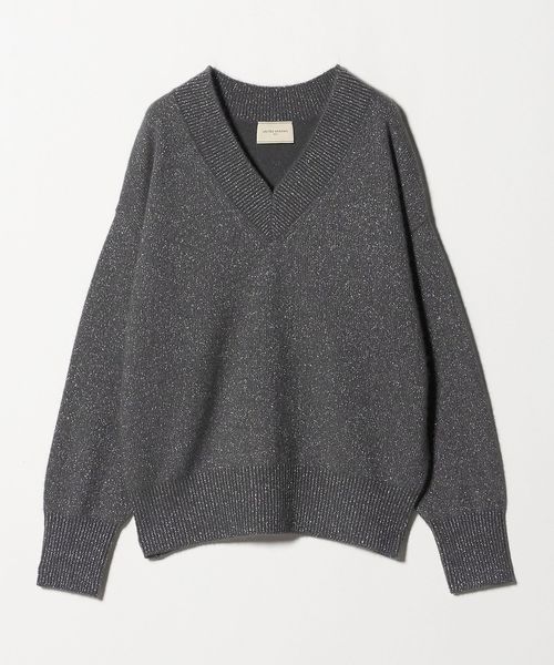 UNITED ARROWS/フォックス ウール ラメ Vネック ニット/ニット / セーター
