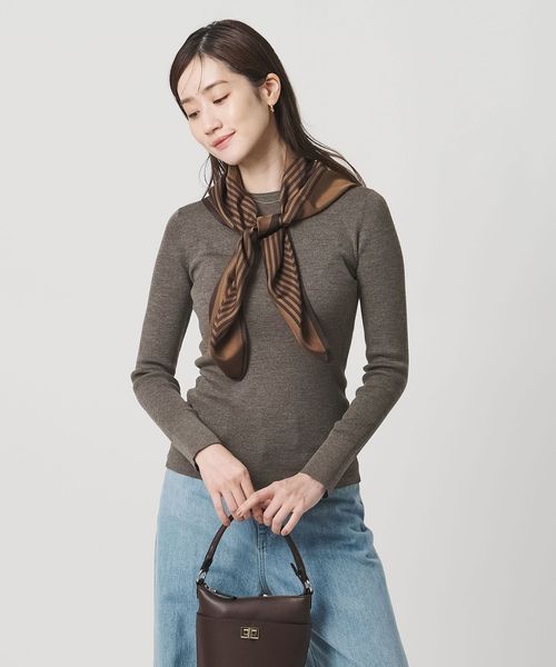 UNITED ARROWS/18G ウール リブ ニット/ニット / セーター