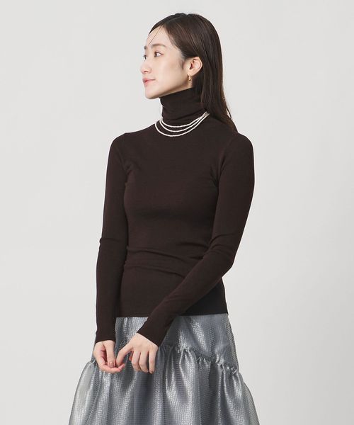 UNITED ARROWS/18G フィットリブ タートルネック ニット/ニット / セーター