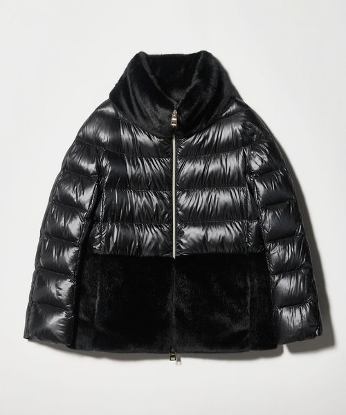 HERNO/＜HERNO＞フェイクファー コンビ ダウンコート/ダウンジャケット / ダウンベスト