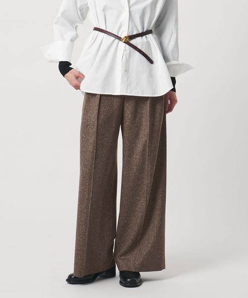 UNITED ARROWS/ツイードライク 2タック ワイド パンツ/その他パンツ