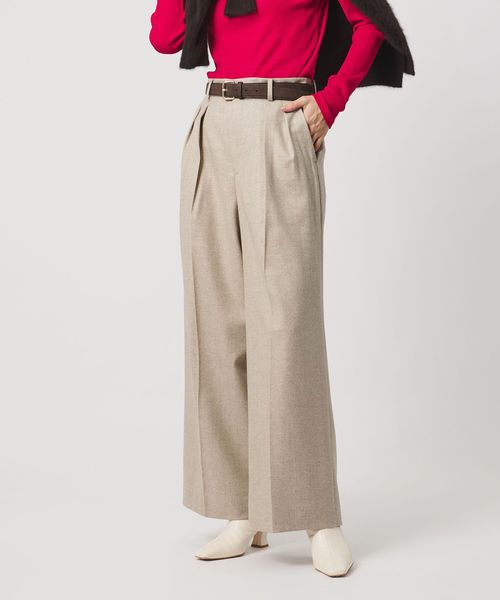 UNITED ARROWS/ツイードライク 2タック ワイド パンツ/その他パンツ