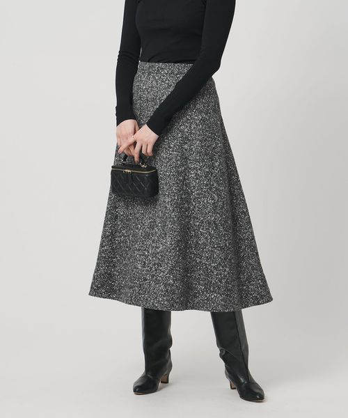 UNITED ARROWS/シルクネップ ツイードライク スカート/ミモレ / ロング