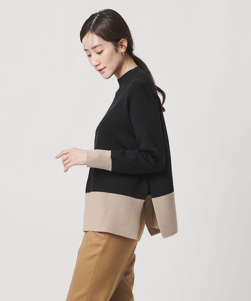 UNITED ARROWS/ウールブレンド ハイネックニット ‐ウォッシャブル‐/ニット / セーター
