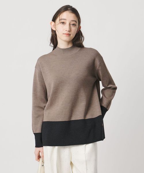 UNITED ARROWS/ウールブレンド ハイネックニット ‐ウォッシャブル‐/ニット / セーター