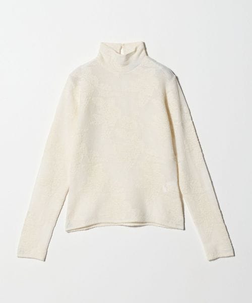 GANNI/＜GANNI＞シアーフラワー タートルネックニット/ニット / セーター