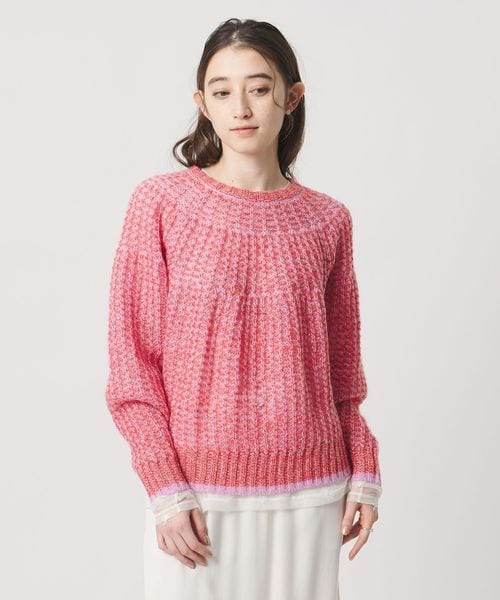 UNITED ARROWS/カラーミックス インレイド ニット/ニット / セーター