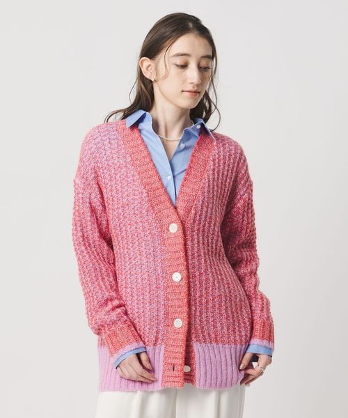 UNITED ARROWS/カラーミックス インレイド カーディガン/カーディガン / ボレロ