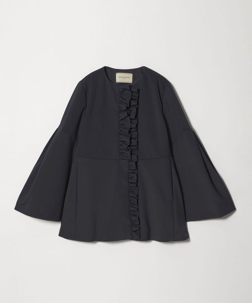 UNITED ARROWS/LIGHT SPONGY フリル コート/その他コート / ブルゾン