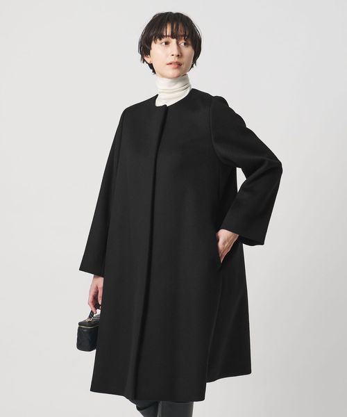 UNITED ARROWS/Aライン ミドルコート/ノーカラーコート