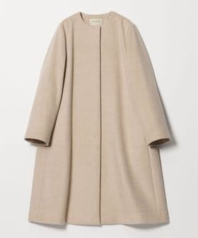 UNITED ARROWS/Aライン ミドルコート/ノーカラーコート