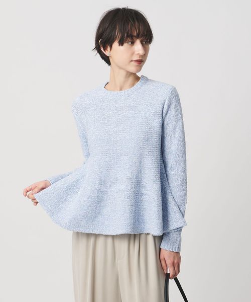 UNITED ARROWS/ミックスカラー ペプラム ニット ‐ウォッシャブル‐/ニット / セーター