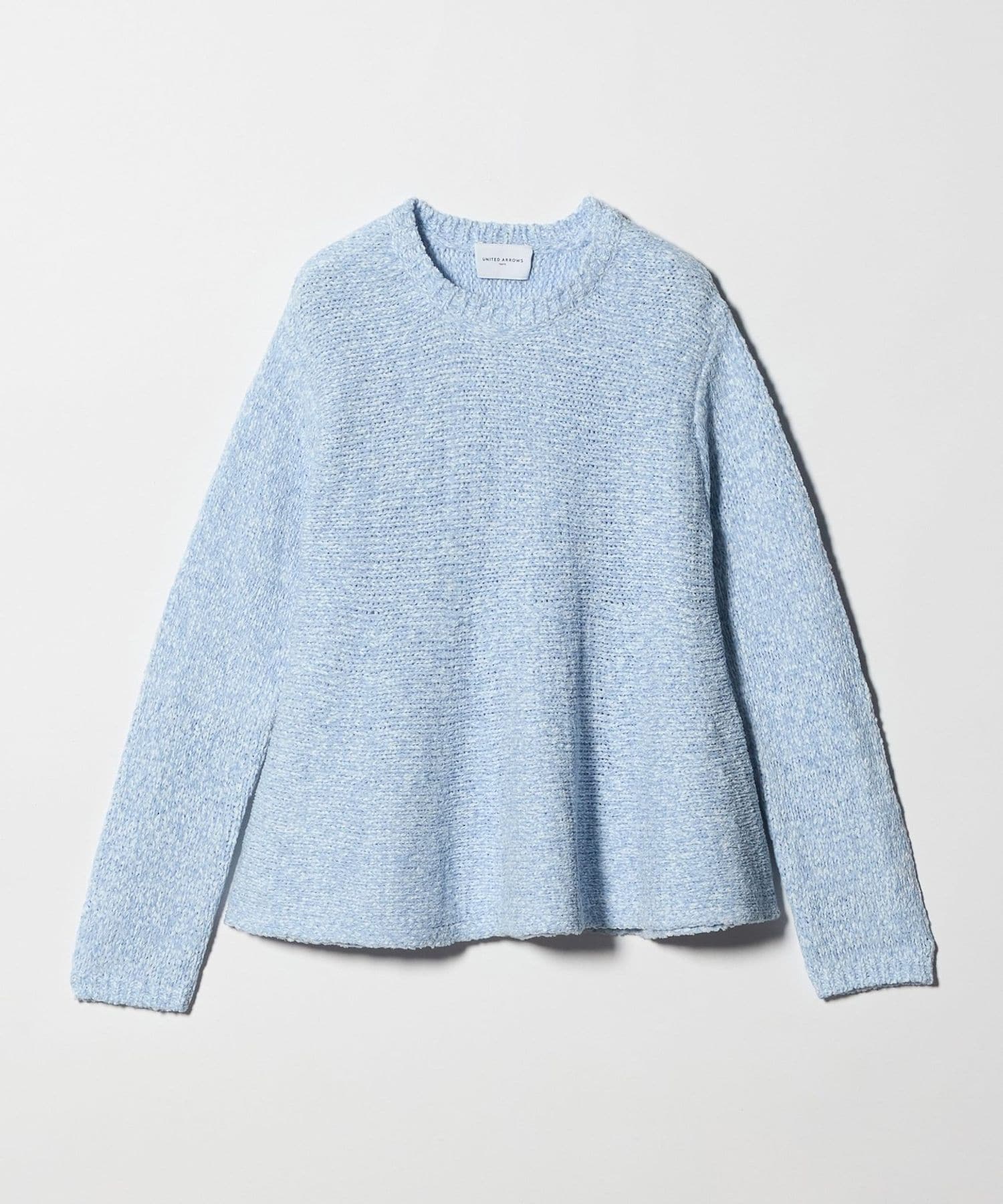 ミックスカラー ペプラム ニット ‐ウォッシャブル‐