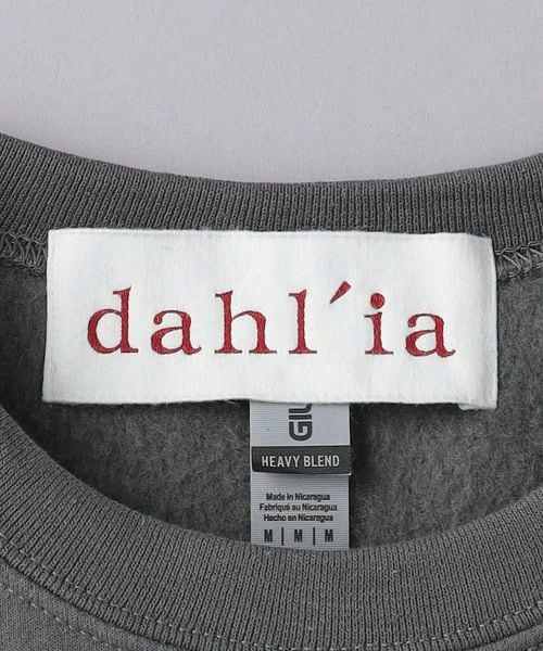 dahl'ia＞フリルスリーブ スウェット