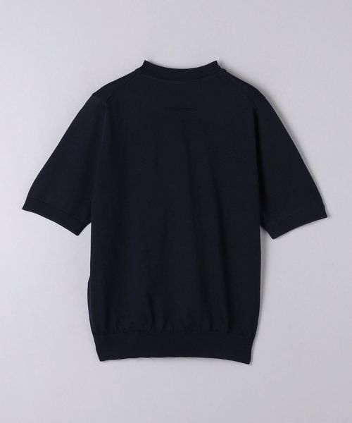 スローン　シアー ショートスリーブ クルーネック ニット　サマーニット　新品　黒 SLOANE（スローン）の「【別注】＜SLOANE＞ シアー ショート