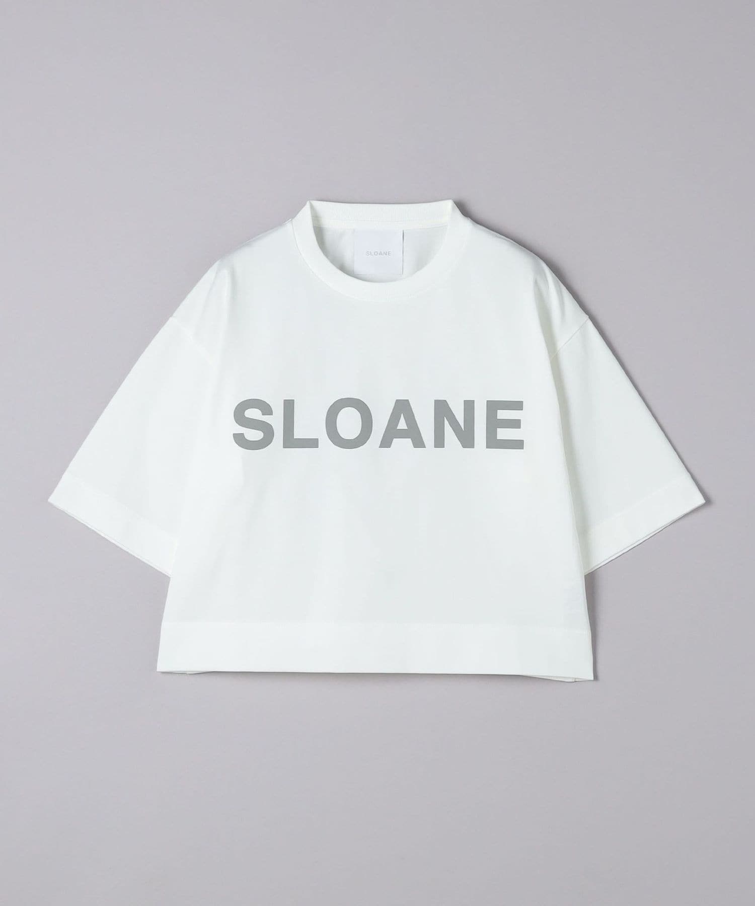 SLOANE ブラック クロップドTシャツ SLOANE＞ロゴ クロップド Tシャツ