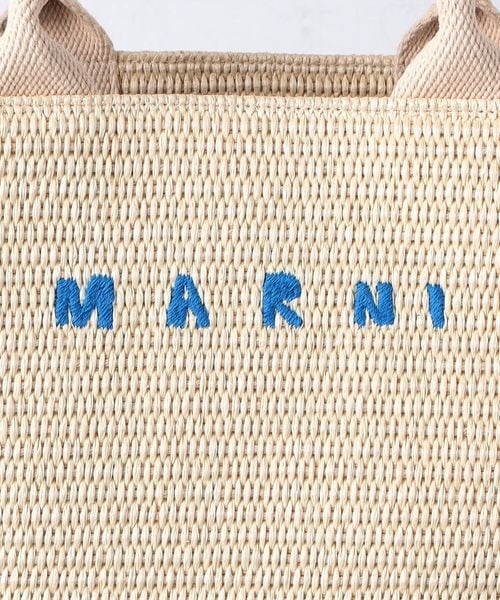 MARNI＞ロゴ バスケット ショルダーバッグ