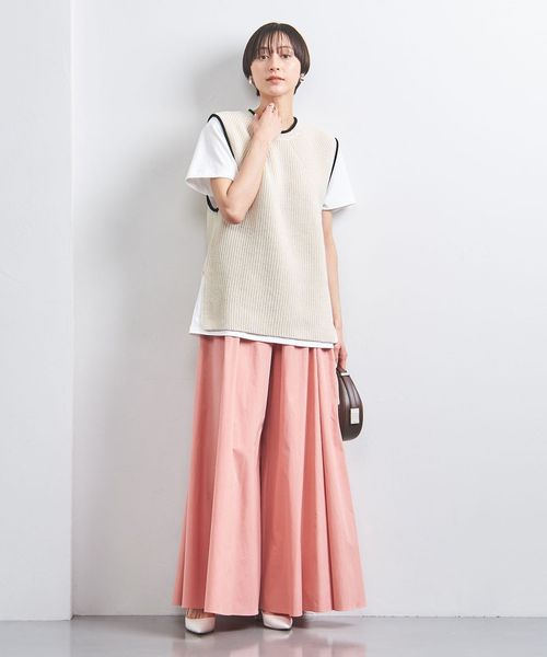 別注】＜BATONER＞GIZAコットン ニットベスト