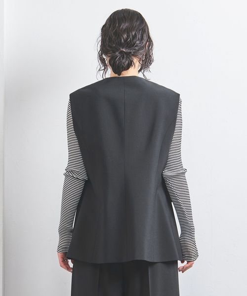ブラック DEVOA ノーカラーベスト ONLINE STORE « GULLAM グラム セレクトショップ