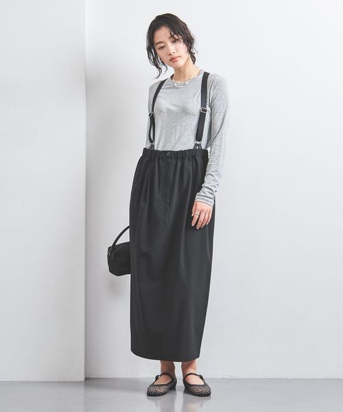サスペンダー スカート