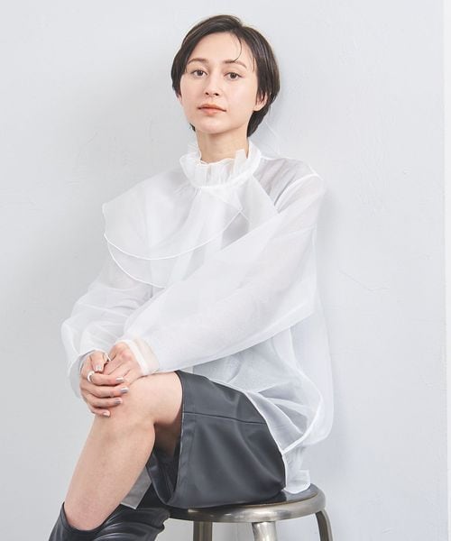 UNITED ARROWS/ラッフルカラー 2WAY ブラウス/シャツ / ブラウス