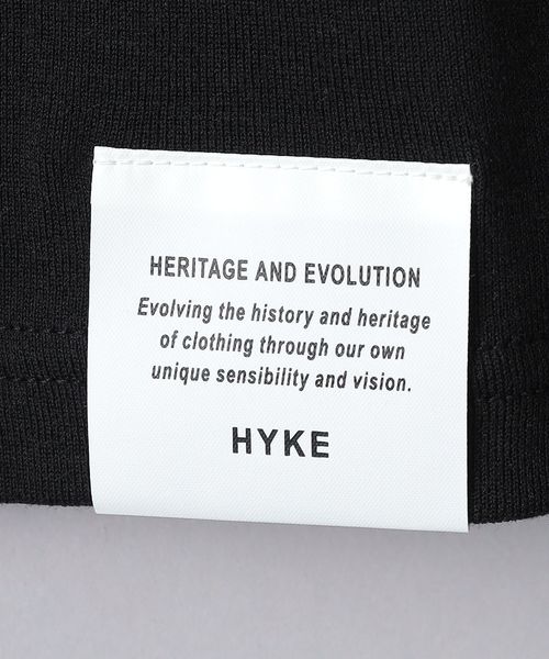 HYKE レイヤードロングスリーブカットソー HYKE＞レイヤード ロングスリーブ カットソー