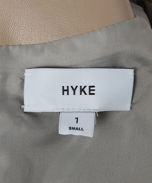 HYKE＞レザーライク クロップドトップス