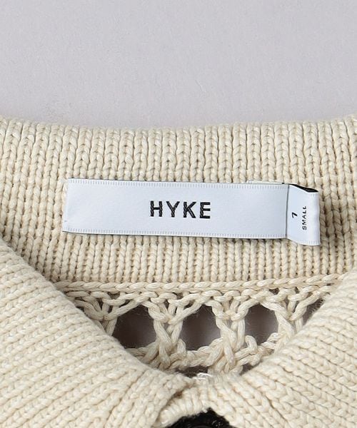 HYKE＞CROCHE ニットプルオーバー