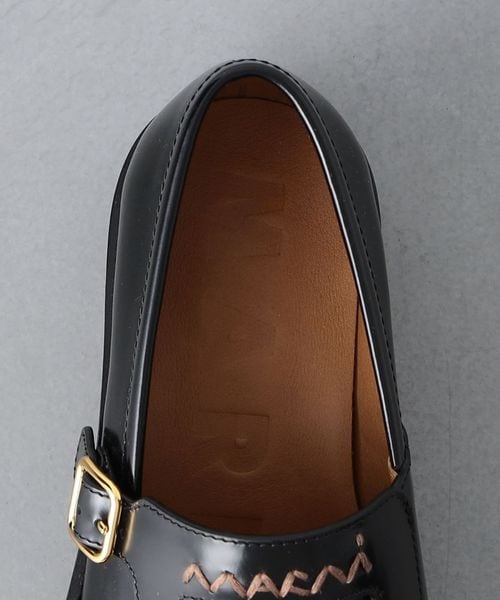 MARNI＞モンクストラップ ローファー
