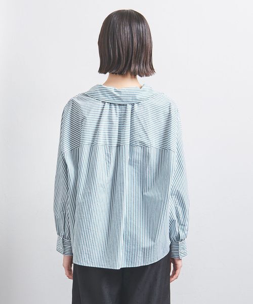 TICCA＞ストライプ スキッパー シャツ