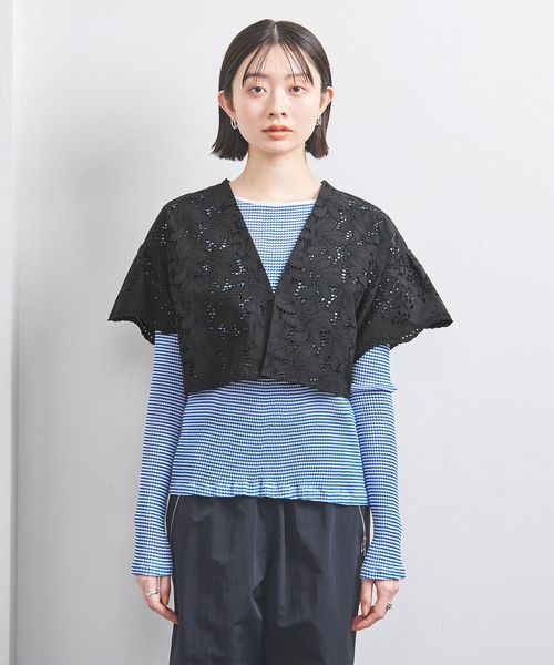 TICCA＞レース クロップド ジャケット