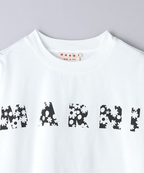 MARNI マルニ　tee 花柄ロゴ 楽天市場】マルニ Tシャツ レディース 花柄 ロゴ フラワー 半袖