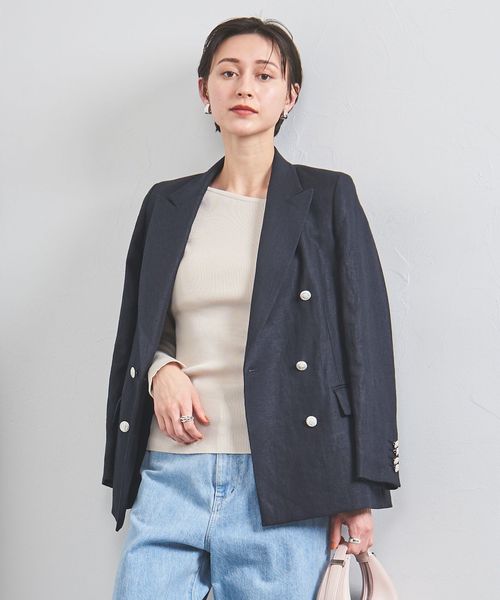 美品✨ ユナイテッドアローズ　ユナイテッドアローズ リネン ブレザー　34 美品✨ ユナイテッドアローズ ユナイテッドアローズ リネン