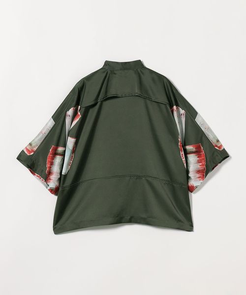 TELMA テルマ SS25 コスモス プリント ブラウス しゃつ TELMA＞コスモスプリント シャツ