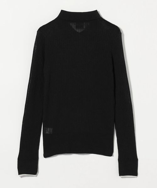UNITED ARROWS ポロニット ナッピング ニット ポロ ‐ウォッシャブル‐