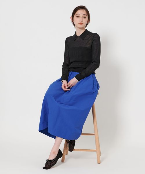 UNITEDARROWS ユナイテッドアローズ　 ポロカラー　リブニット ポロカラー リブニット