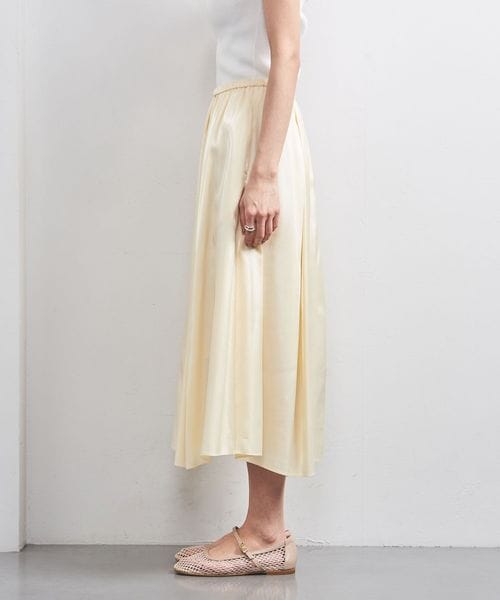 ＜MARW UNITED ARROWS＞タック ロングスカート　ブラック　36 MARW UNITED ARROWS（マルゥ ユナイテッドアローズ）の「＜MARW