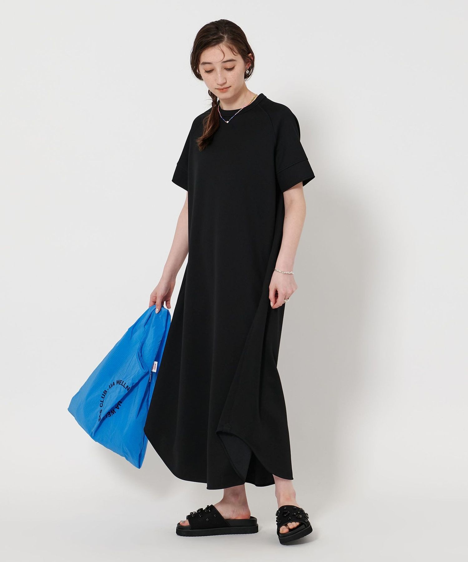 THE RERACS】ザ リラクスワンピースエプロンドレス