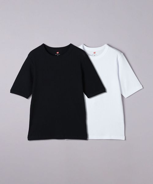 新到着 別注】＜Hanes＞2PACK リブ Tシャツ トップス