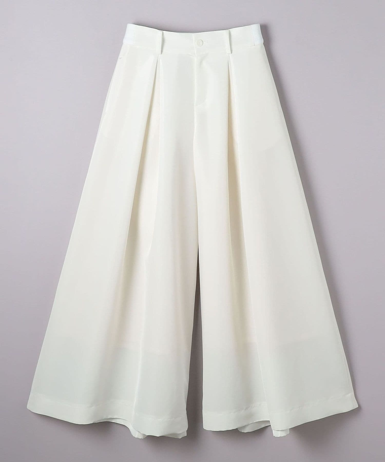 NUMBER M＞グロッシー ワイドパンツ