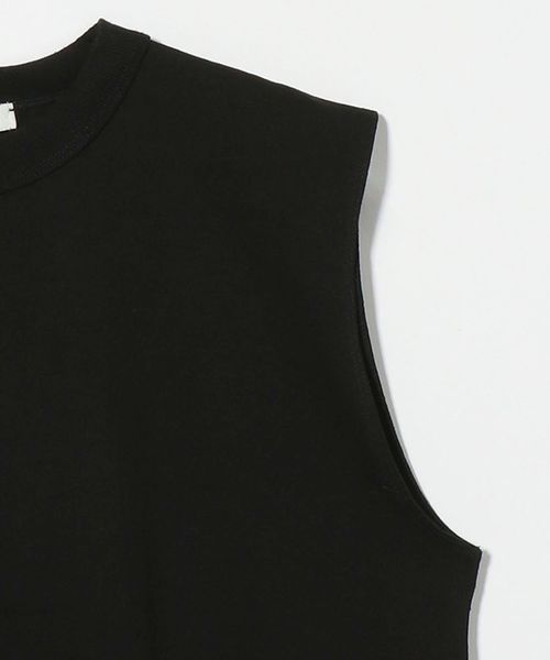 ATON ラウンド ヘム タンクトップ ブラック 23SS✨ 値下げ】ATON エイトン ラウンド ヘム タンクトップ ブラウン