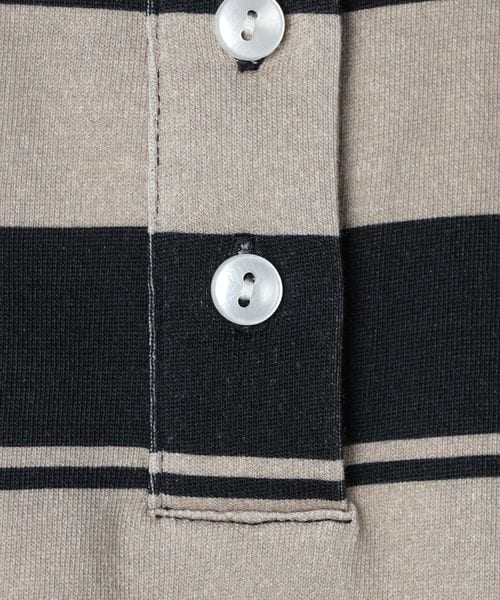 BAUM UND PFERDGARTEN＞サイドギャザー ボーダー カットソー