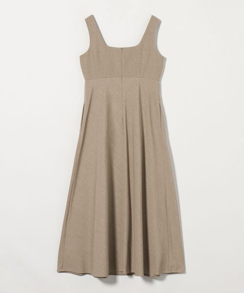 美品▲TICCA ×ユナイテッドアローズ別注/リネンストライプワンピース▲麻 美品△TICCA ×ユナイテッドアローズ別注/リネンストライプ
