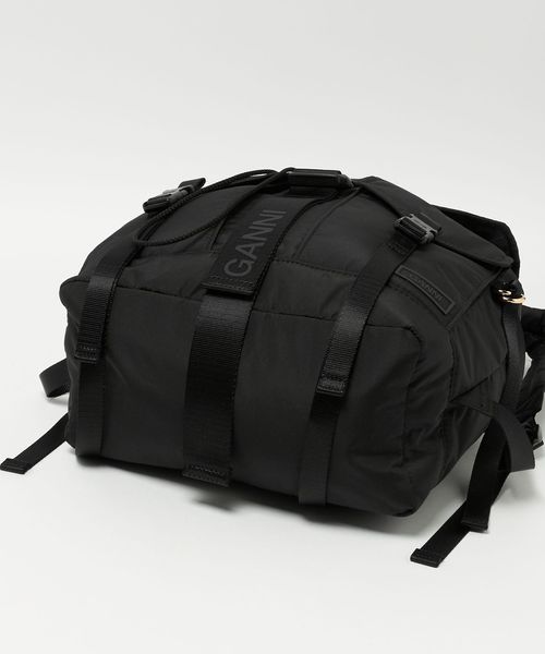 ガニー GANNI リュック バックパック リサイクルテック ブラック