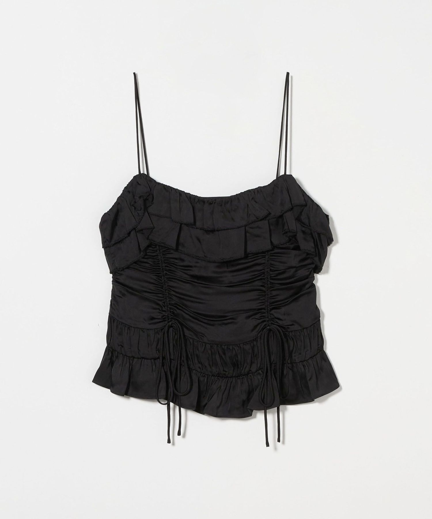 GANNI Duchesse Strap キャミソール 36サイズ ガニー 黒 GANNI