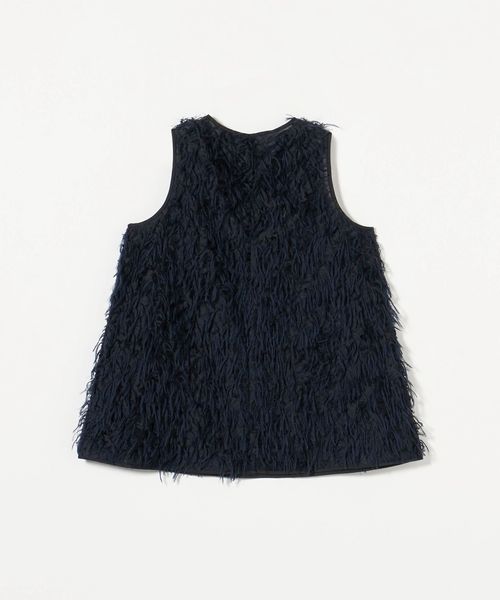 【新品タグ付き】ユナイテッドアローズ　ヘアリーカットジャガードベスト ヘアリー カットジャガード チュニック