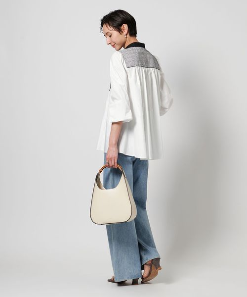 ブラウス シャツ エンブロイダリー ロングスリーブ ブラウス レディース UNITED ARROWS ブラウス シャツ エンブロイダリー ロング