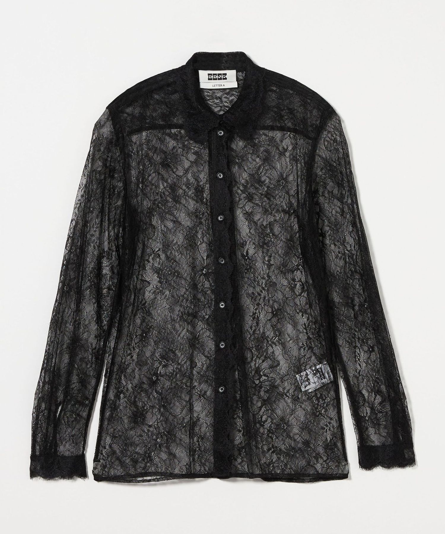 【新品タグ付】BEAUTY&YOUTH UNITED ARROWS レースシャツ ナイロンコットン レース シャツ
