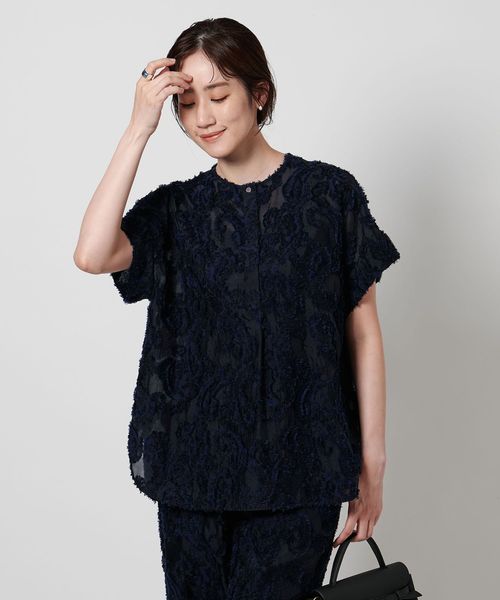 BEAUTY&YOUTH シアージャガード ショートスリーブ ブラウス BEAUTY&YOUTH UNITED ARROWS｜シアージャガード ショート