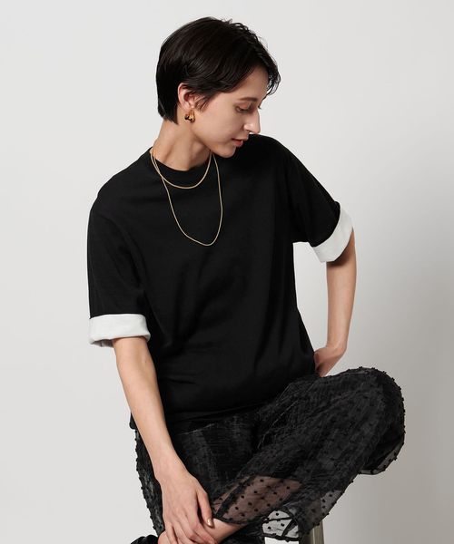 UNITED ARROWS/ターンアップ ニット Tシャツ/Tシャツ / カットソー